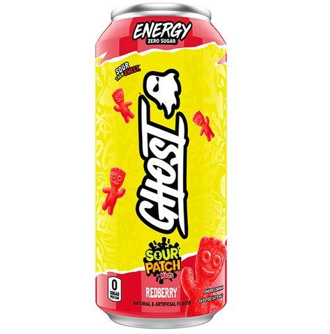 Ghost Energy Drink Redberry Sour Patch Zero Sugar