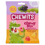 Chewits Chewy Mix Strawberry, Blackcurrant & Fruit Salad Flavour 125g