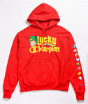 CHAMPION X GENERAL MILLS, Reverse Weave Red Hoodie, Lucky Charms